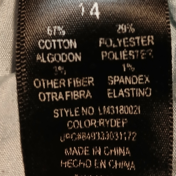 Max Studio Indigo Jeans Dark Blue Denim Size 14 - Picture 3 of 4